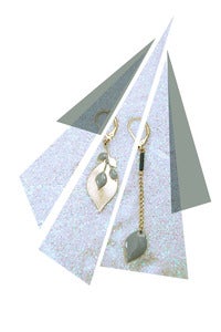 Image of Boucles d'oreilles champagne <br>VEGETO