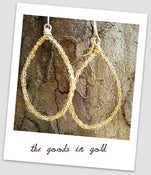 Image of Amy chain wrapped hoop earrings