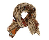 Image of African Jungle Scarf - Winter Brown
