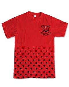 Image of Fresh Star Fade T-Shirt in Red [PRE-ORDER]