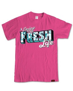 Image of Enjoying The Fresh Life T-Shirt in Pink [PRE-ORDER]