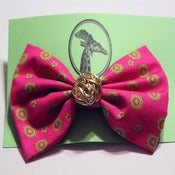 Image of Hot Pink & Lime Bow (large)