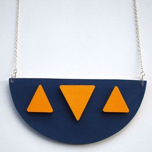 Image of Wooden Tribal Collar Necklace - 'Isis'