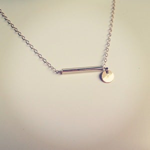 Image of Le collier "Barre&pastille"