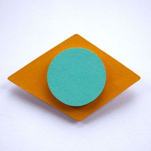 Image of Wooden Tribal Brooch - 'Amulet'