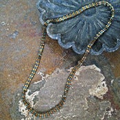 Image of double square bead necklace