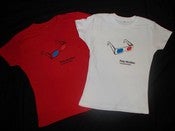 Image of Optical illusion T-shirt (Red, White)