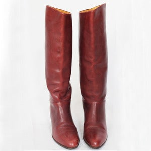 Image of Bottes italiennes bordeaux