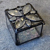 Image of glass jewel-top box