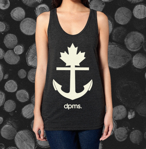 Image of dpms. Anchor Tri-Black Tank - Unisex PRESALE