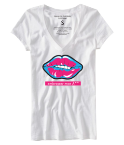 Image of KISS WHITE V-NECK