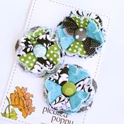 Image of set of 3 posy pins - 841