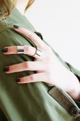 Image of band ring SET 2 pcs