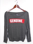 Genuine Ladies Over Shoulder Gray Tee