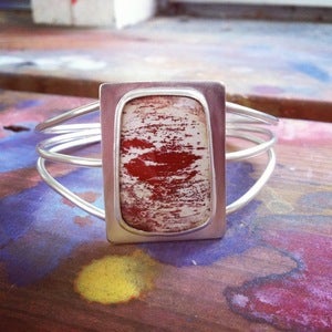 Image of Alunite Sterling Silver Cuff Bracelet