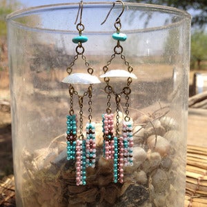Image of Three Bar Chandelier Earring