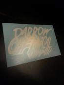 Image of Darrow Chemical Company: White Car Window Rub-On Window Decal Sticker