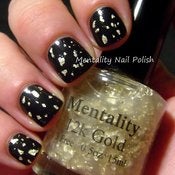 Image of 12k Gold - The Top Coat Collection (white gold flake top coat) FREE SHIPPING
