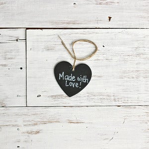 Image of Heart Chalkboard Tags
