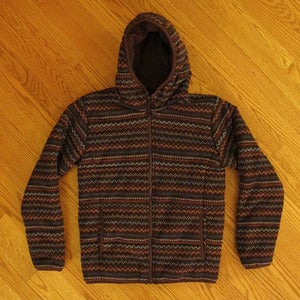 Image of Uniqlo Fair Isle Knit Down Jacket, Size Small