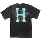 Image of HUF x DIAMOND - CLASSIC H DIAMOND TEE (BLACK)
