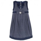 Image of MAYORAL. NAVY PRINT JERSEY DRESS