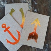 Image of Gold Foil Postcards