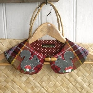 Image of Grey Squirrel Peter Pan Collar