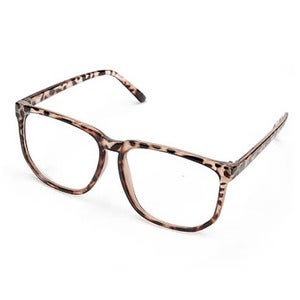 Image of Oversized Glasses - Leopard Print