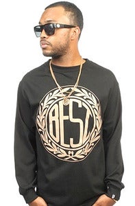 Image of Monogram black long sleeve 