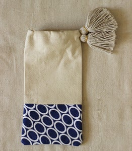 Image of Fabric Paper Glue Tasselled Sunglasses Pouch for luri & wilma
