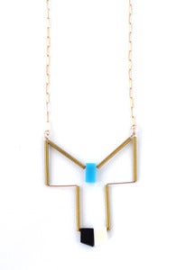 Image of Phoenix (Black/Bone/Turquoise + Gold/Brass)