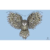Image of The World Is A Beautiful Place & I Am No Longer Afraid To Die - Owl 3x5 Foot Flag