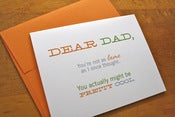 Image of Not as Lame as I Thought - Dad Card