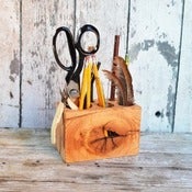 Image of Reclaimed Wooden Desk Caddy 