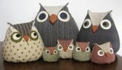 Image of Lucky Owls Doorstop pattern - 6 sizes in one.
