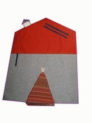 Image of ::Alfombra atitlán pequeña mango/gris con chimenea::mango/grey small Atitlán rug ::