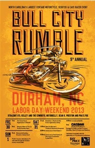 Image of NEW! Bull City Rumble 9 Small Event Poster 11" x 17" (Pre-Sale)