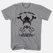 Image of Bass Brigade Skull & Hooks Tee - Athletic Heather