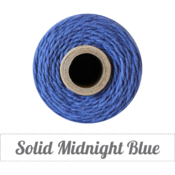 Image of Solid Midnight Blue Twine Spool - 240 yards