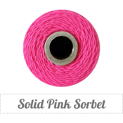 Image of Solid Pink Sorbet Twine Spool - 240 yards