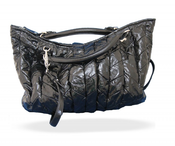 Image of Miu Miu Black Patent OR Metallic Chevron Bag (2 available)