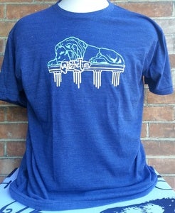 Image of Wake the Lion - Indigo Track Shirt