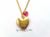 Image of I Love You Pendant with Swarovski Charms
