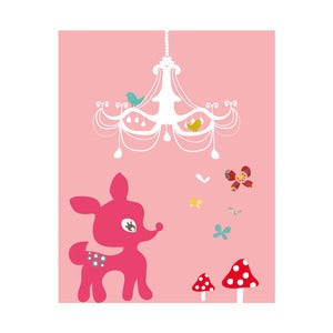 Image of Chandelier Fawn Art Print