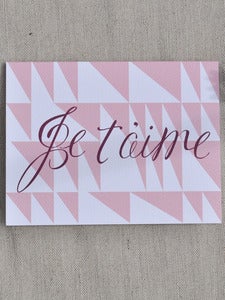 Image of Je t'aime Note Card
