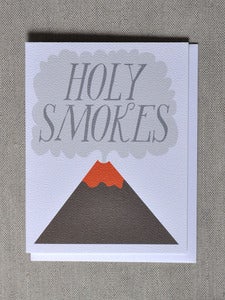 Image of "Holy Smokes" Volcano Note Card