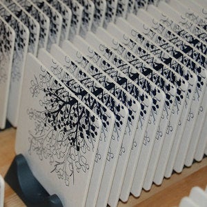 Image of blue tree silhouette