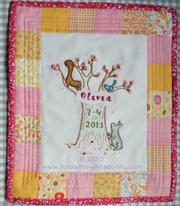 Image of Blossom Tree Nursery Embroidery and Wall Hanging pattern