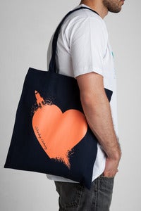Image of Breaking Hearts Salmon Tote Bag